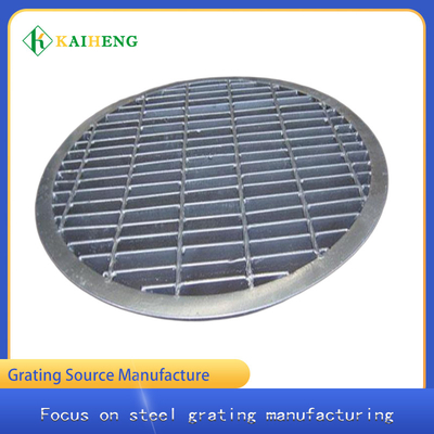 OEM Round Galvanized White Metal Grid Steel Grating