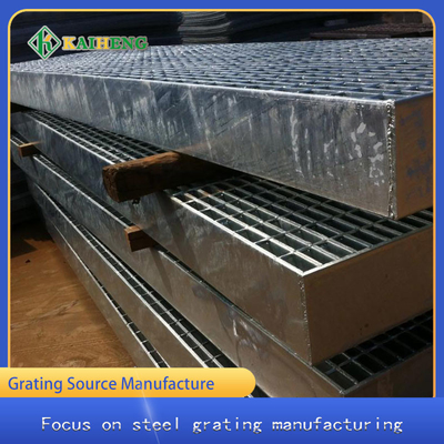 High Bearing Heavy Galvanized Metal Grid Steel Grating Untuk Jalan Kaki
