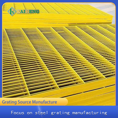 Plastik Mencelupkan Baja Karbon Galvanized Walkway Mesh Metal Grid