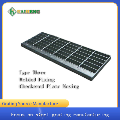 T3 Steel Grate Stair Tapak Hot Dip Galvanized Grating Steps