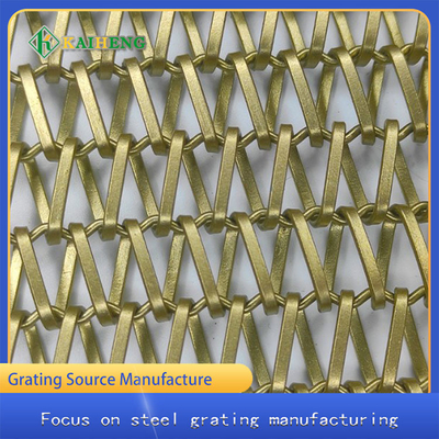 Partisi Dekoratif Diamond Aluminium Curtain Wall Mesh