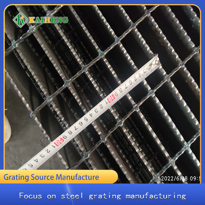8m Panjang Span Toothed Steel Grating Proses Pengelasan Press Disesuaikan