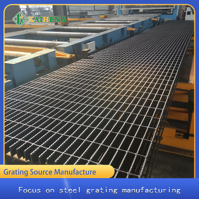 8m Panjang Span Toothed Steel Grating Proses Pengelasan Press Disesuaikan