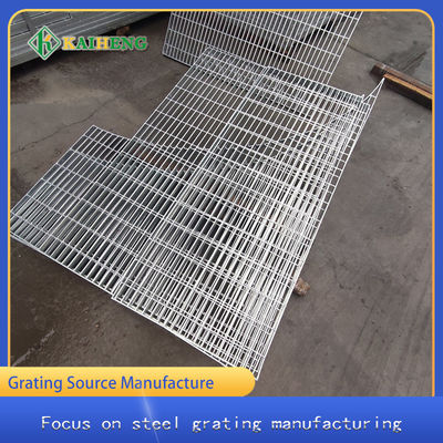 Oem Galvanized Metal Grid Mild Steel Grating Untuk Bangunan Kilang