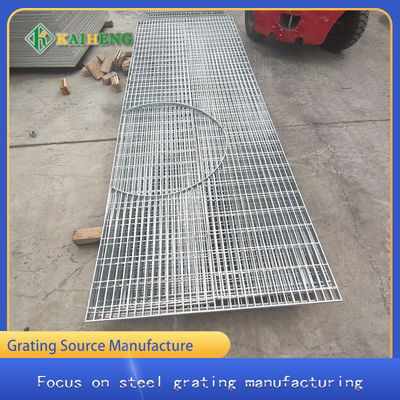 Oem Galvanized Metal Grid Mild Steel Grating Untuk Bangunan Kilang