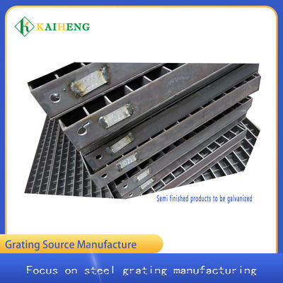 ISO9001 Plug In Steel Metal Grating Galvanized Grid Untuk Teknik Konstruksi