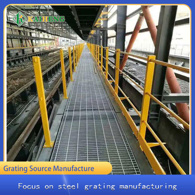 Q235 Bar Grating Logam Baja Karbon Rendah Untuk Platform Pembangkit Listrik