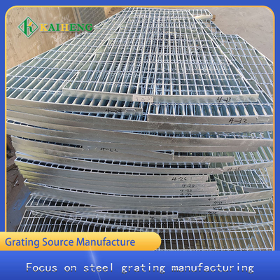 Jalur Grating Catwalk Baja Galvanis Berbentuk Khusus