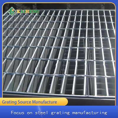 High Bearing Heavy Galvanized Metal Grid Steel Grating Untuk Jalan Kaki
