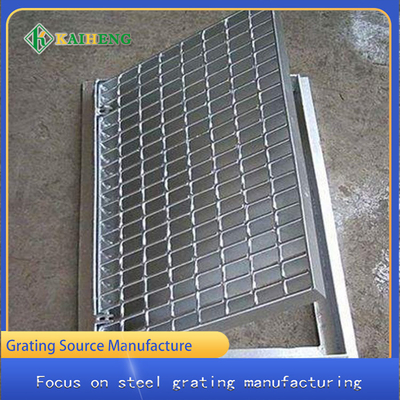 Anti Pencurian Hot Dip Galvanized Steel Grate Drain Cover Pelat lantai logam