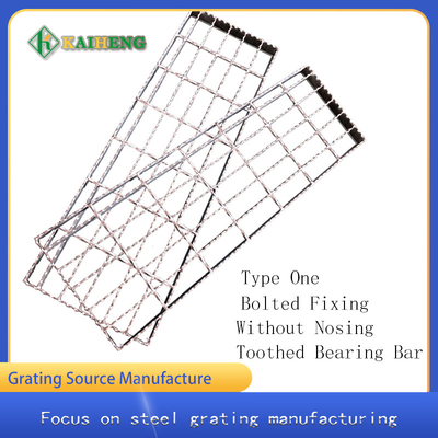 T1 Welding Galvanized Steel Tapak Tapak Tangga Bergerigi