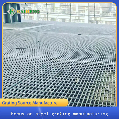 Hot Dip Galvanized Iron Steel Metal Grating Untuk Pabrik Struktur Baja Polysilicon