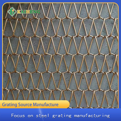 OEM High Grade Dekoratif Wire Mesh Net Untuk Dinding Eksterior Cladding