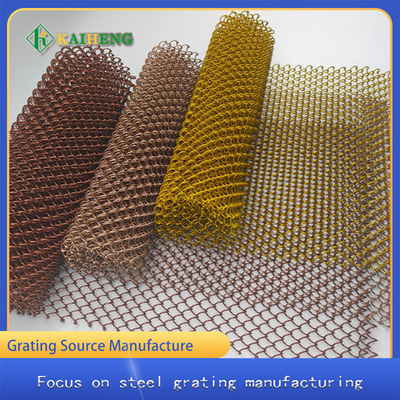 Partisi Dekoratif Diamond Aluminium Curtain Wall Mesh