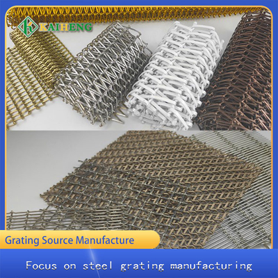 Partisi Dekoratif Diamond Aluminium Curtain Wall Mesh