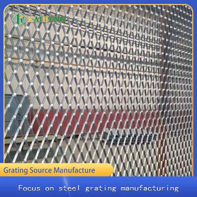 304 Stainless Steel Dinding Dekoratif Wire Mesh Rhombic Aluminium Door Curtain