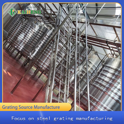 T3 Stainless Steel Ladder Step Plate Untuk Penggunaan Dalam Ruangan Di Bengkel Pabrik Kimia