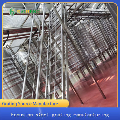T3 Stainless Steel Ladder Step Plate Untuk Penggunaan Dalam Ruangan Di Bengkel Pabrik Kimia